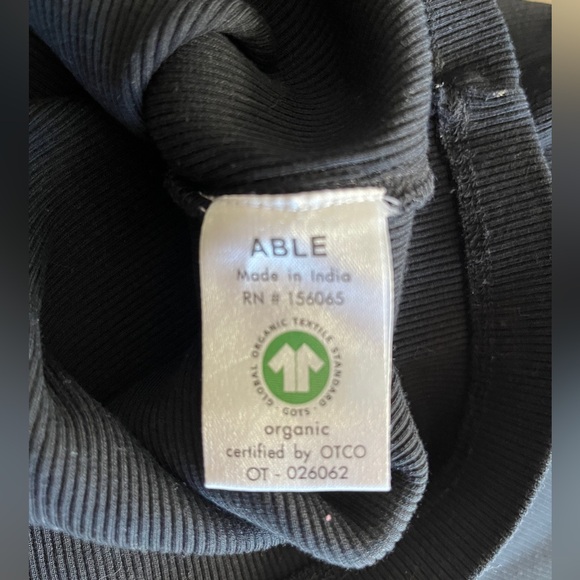 ⭐️REDUCED!⭐️ ABLE Lise ribbed tank in black (M) - Picture 7 of 8